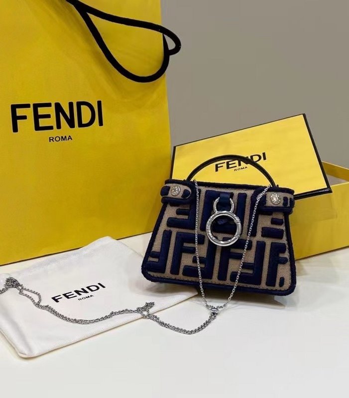 Fendi Brown Peekaboo Mini Bag BFND9939