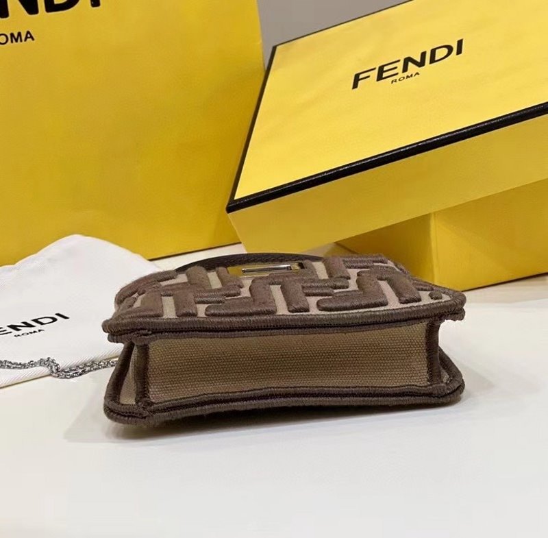 Fendi Brown Peekaboo Mini Bag BFND9941