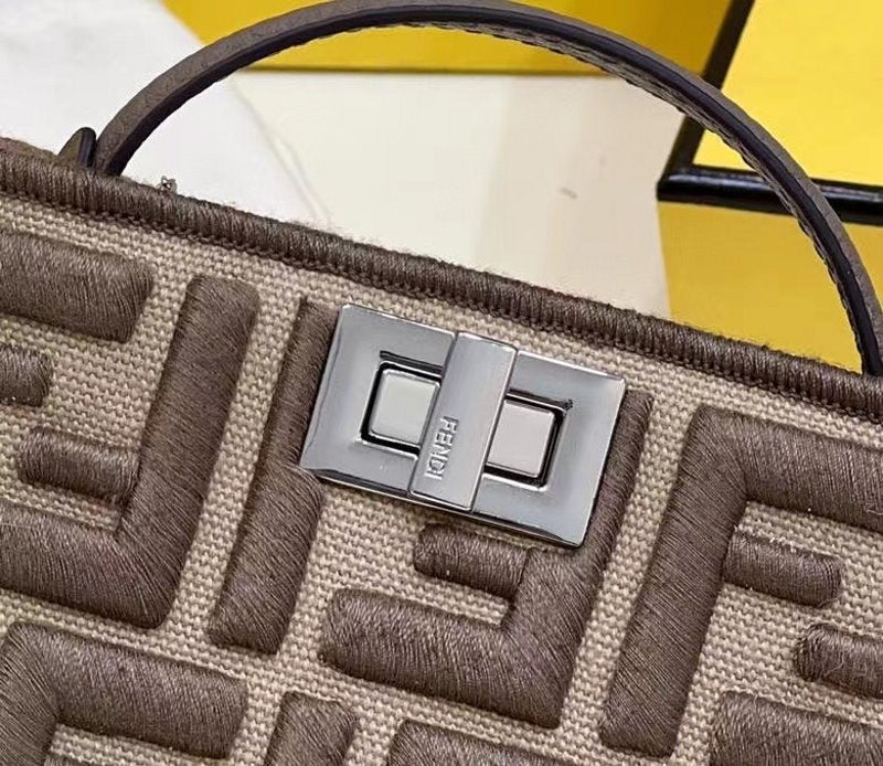 Fendi Brown Peekaboo Mini Bag BFND9941