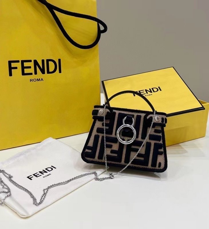 Fendi Brown Peekaboo Mini Bag BFND9943