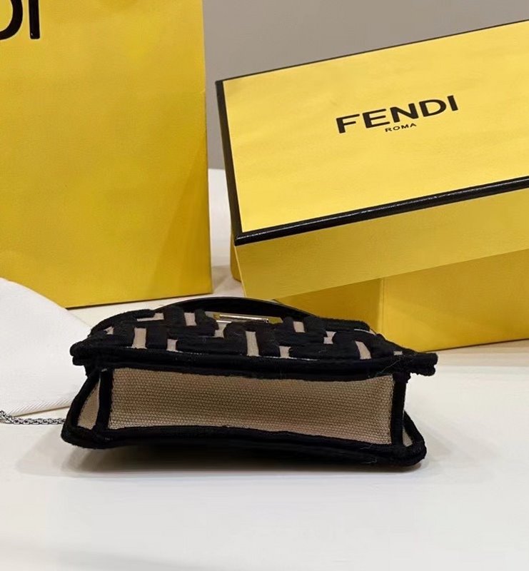 Fendi Brown Peekaboo Mini Bag BFND9943