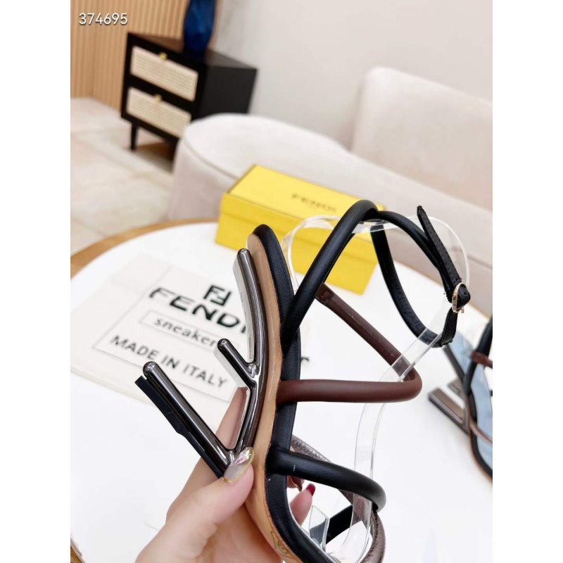 Fendi Cross Strap Sandals SHS05128