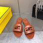 Fendi Leather Slides SHS03553