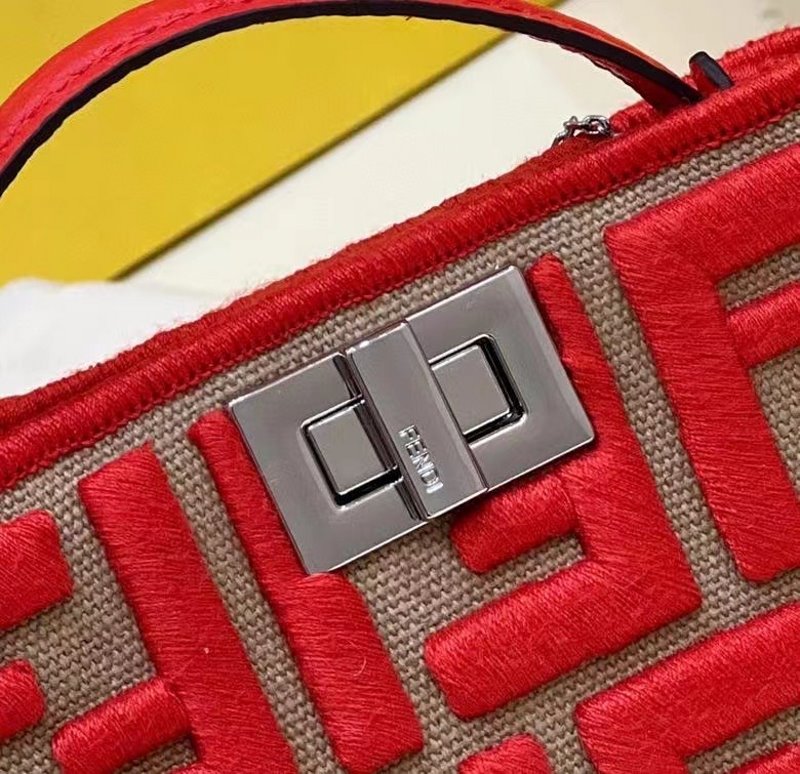 Fendi Red Peekaboo Mini Bag BFND9942