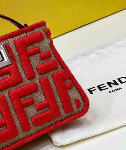 Fendi Red Peekaboo Mini Bag BFND9942