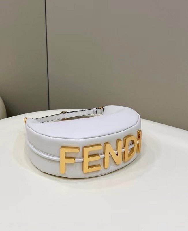 Fendi White Armpit Bag BFND9965