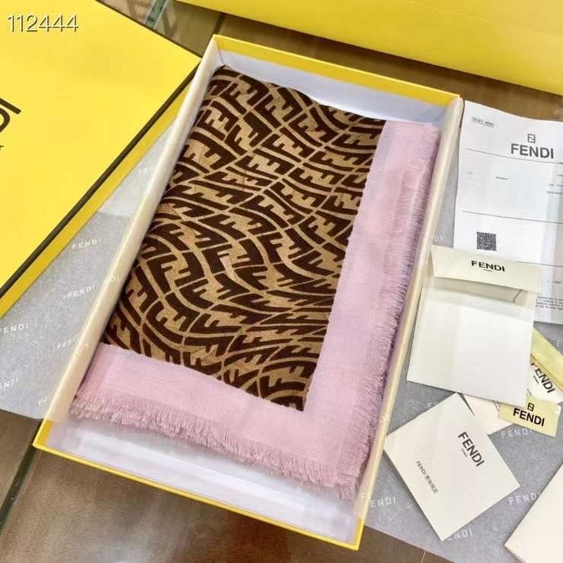 Fendi Wool Cashmere Square Scarf SS001036