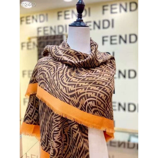Fendi Wool Cashmere Square Scarf SS001037