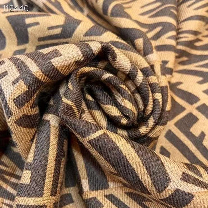 Fendi Wool Cashmere Square Scarf SS001037