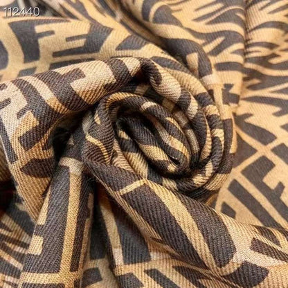 Fendi Wool Cashmere Square Scarf SS001037