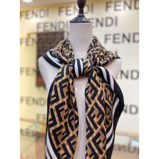 Fendi Wool Cashmere Square Scarf SS001038