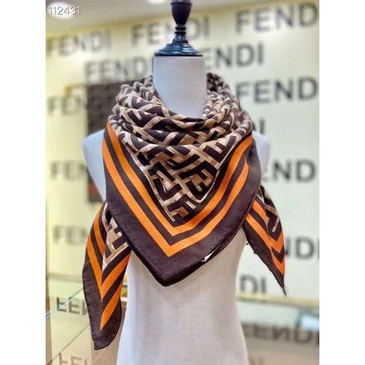 Fendi Wool Cashmere Square Scarf SS001039