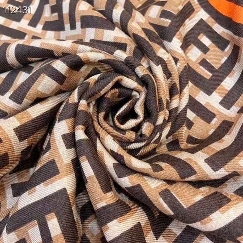 Fendi Wool Cashmere Square Scarf SS001039