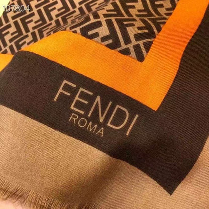 Fendi Wool Cashmere Square Scarf SS001040