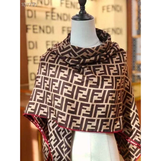 Fendi Wool Cashmere Square Scarf SS001041