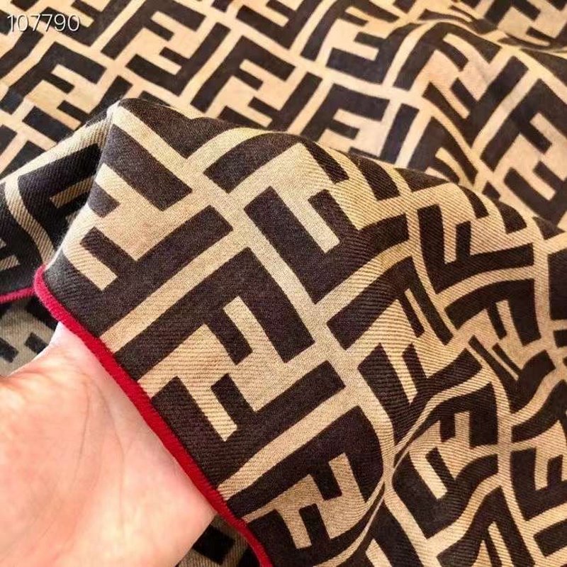 Fendi Wool Cashmere Square Scarf SS001041