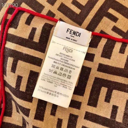Fendi Wool Cashmere Square Scarf SS001041