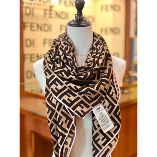 Fendi Wool Cashmere Square Scarf SS001042