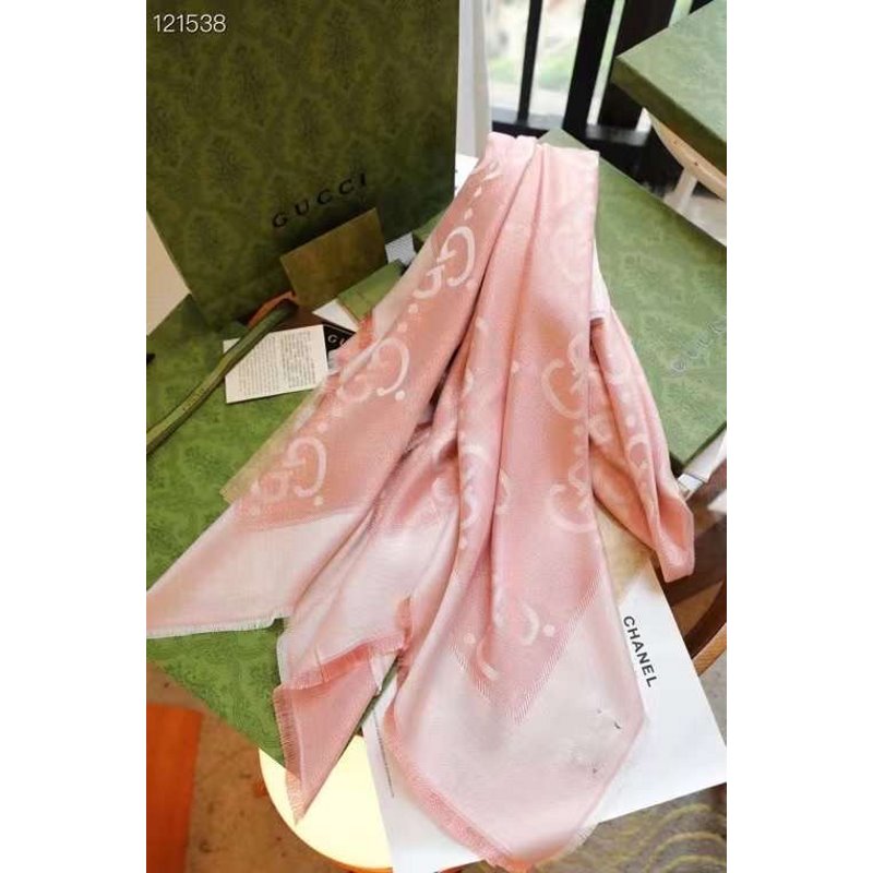 Gucci Muberry Silk and Wool Scarf SS001058