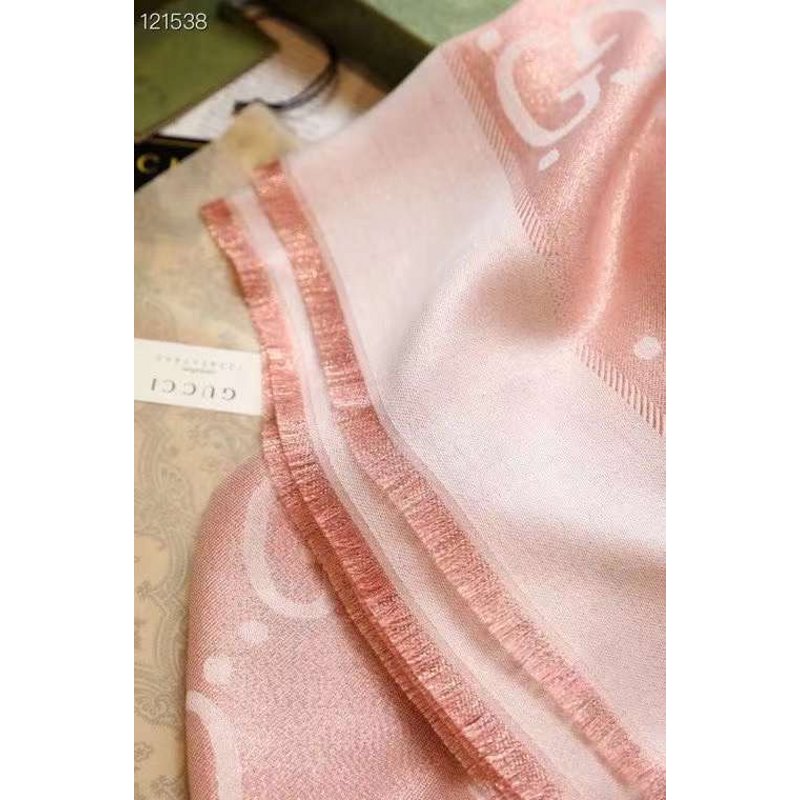 Gucci Muberry Silk and Wool Scarf SS001058
