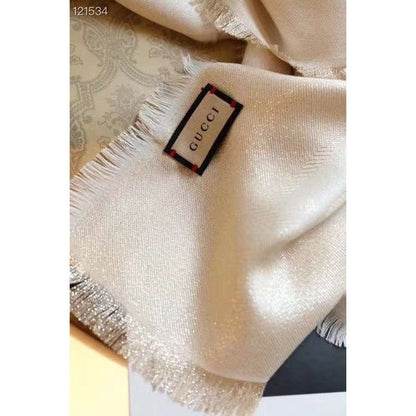 Gucci Muberry Silk and Wool Scarf SS001059