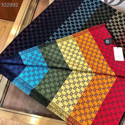 Gucci Rayon and Cotton Scarf SS001061