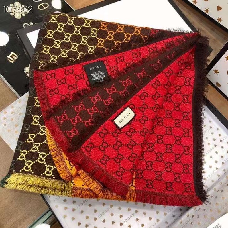 Gucci Rayon and Cotton Scarf SS001062