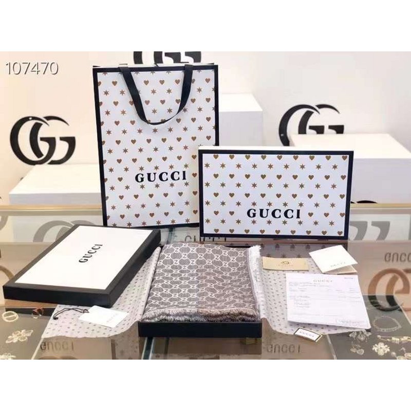 Gucci Rayon and Cotton Scarf SS001063