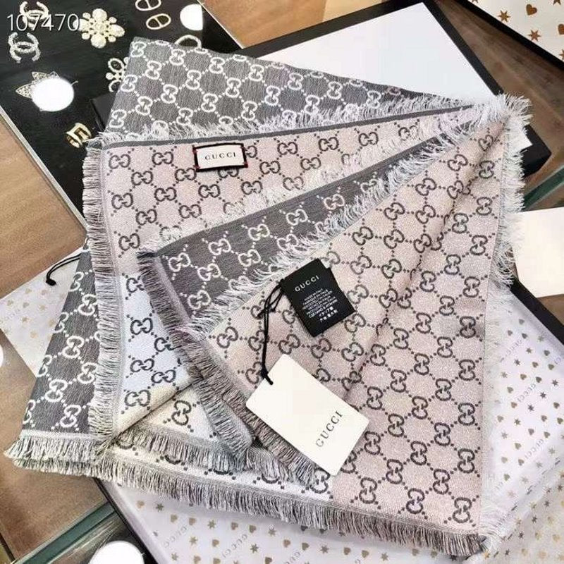 Gucci Rayon and Cotton Scarf SS001063