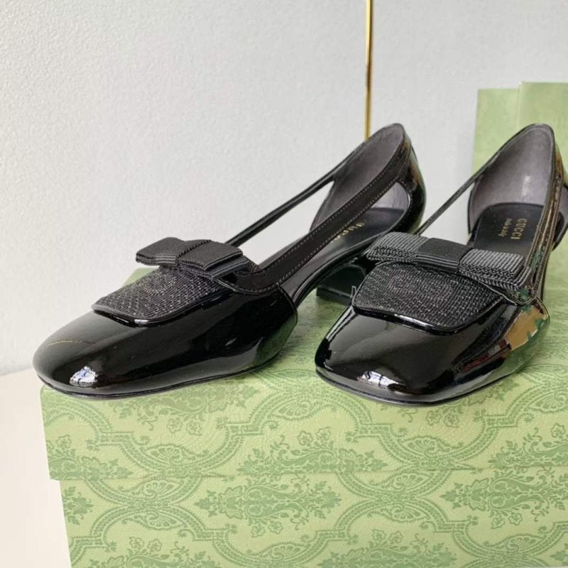 Gucci Square Head Single Shoes SH00241