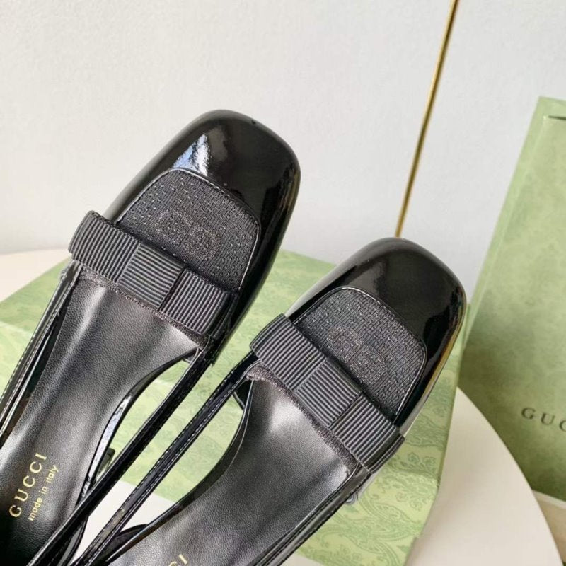 Gucci Square Head Single Shoes SH00241