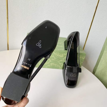 Gucci Square Head Single Shoes SH00241