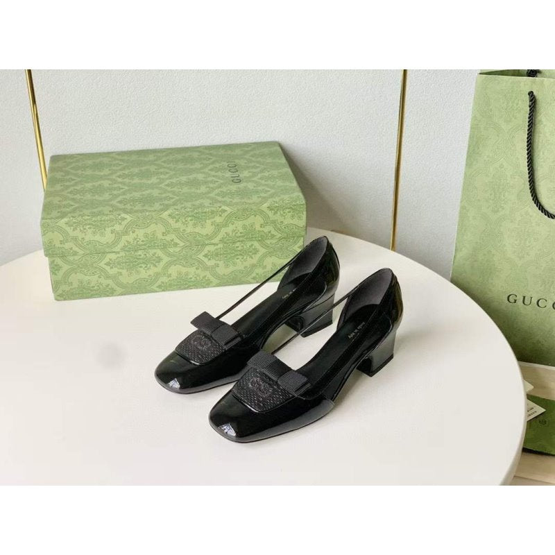 Gucci Square Head Single Shoes SH00241