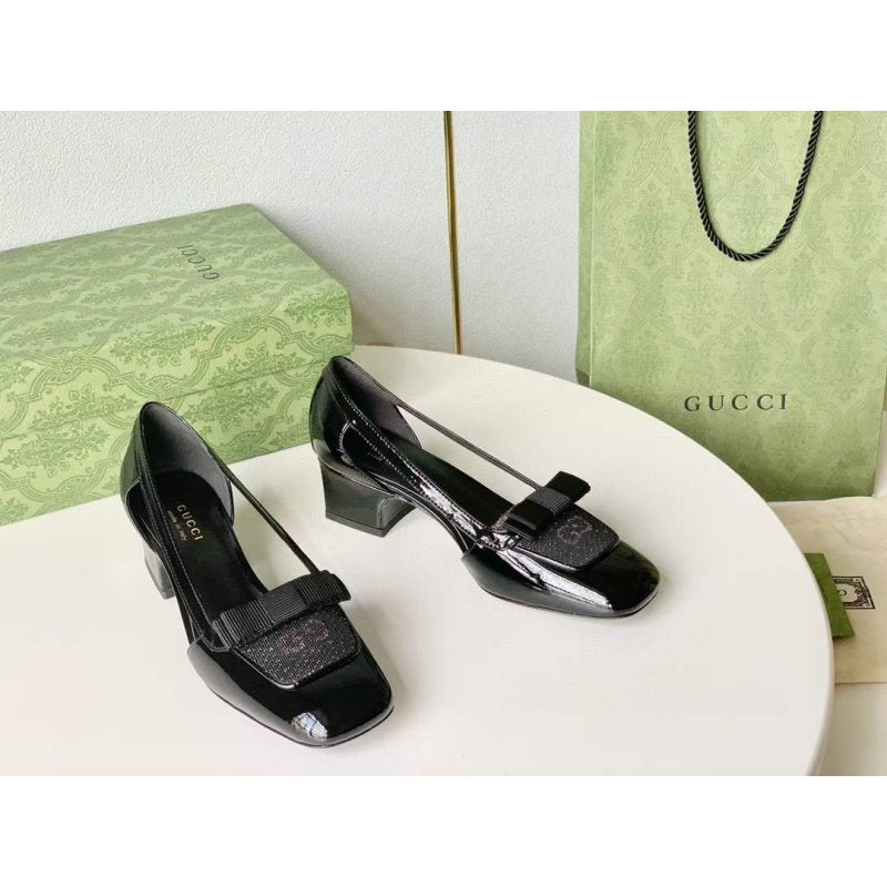 Gucci Square Head Single Shoes SH00241