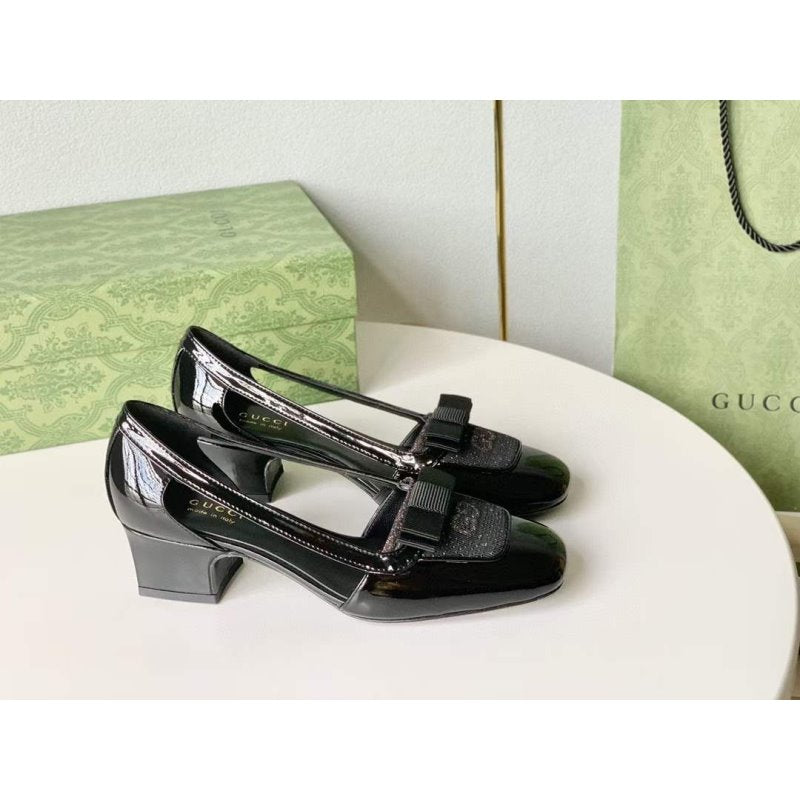 Gucci Square Head Single Shoes SH00241