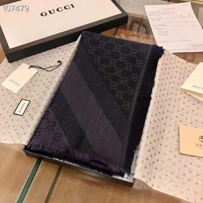 Gucci Wool and Silk Square Scarf SS001066
