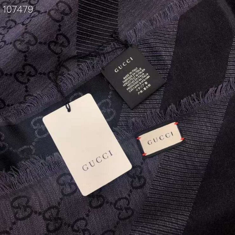 Gucci Wool and Silk Square Scarf SS001066