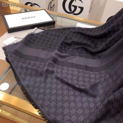 Gucci Wool and Silk Square Scarf SS001066