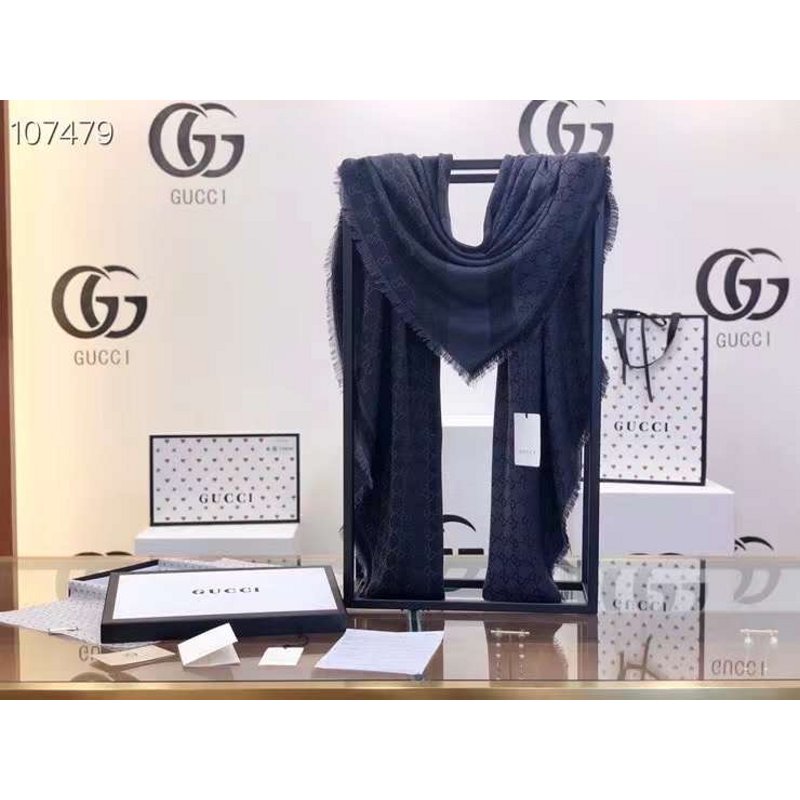 Gucci Wool and Silk Square Scarf SS001066