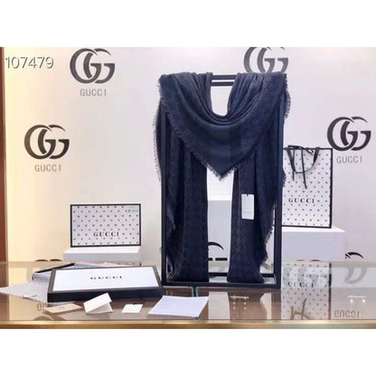 Gucci Wool and Silk Square Scarf SS001066