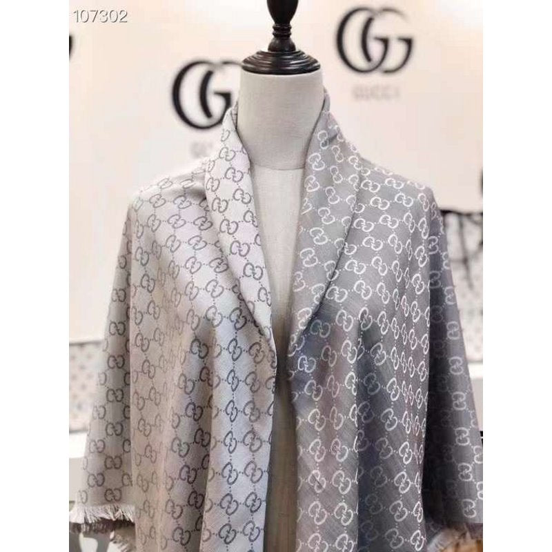 Gucci Wool and Silk Square Scarf SS001068