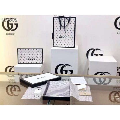 Gucci Wool and Silk Square Scarf SS001068
