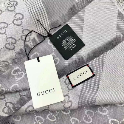 Gucci Wool and Silk Square Scarf SS001068