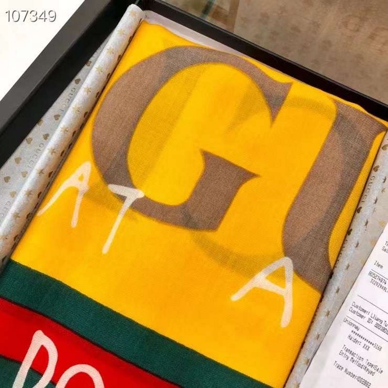 Gucci Wool and Silk Square Scarf SS001070