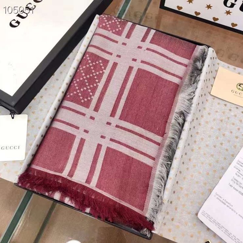 Gucci Wool and Silk Square Scarf SS001071