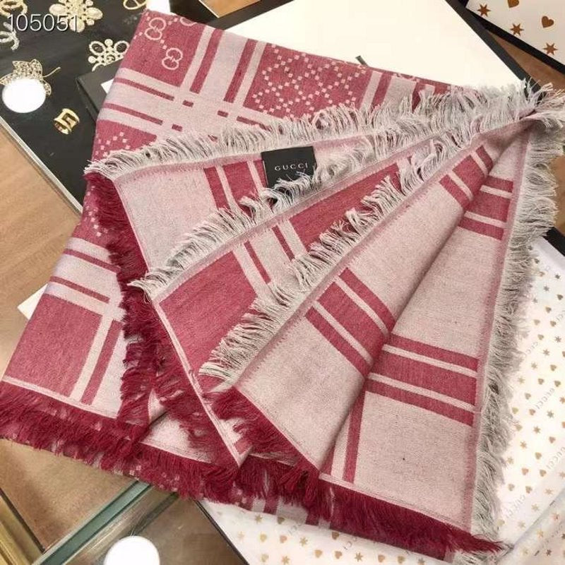 Gucci Wool and Silk Square Scarf SS001071