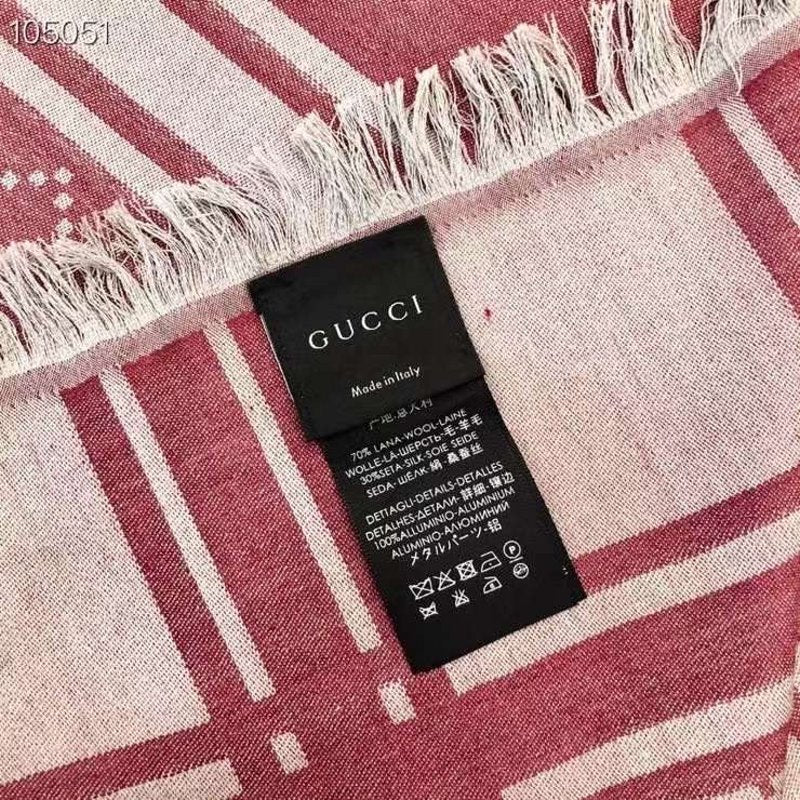 Gucci Wool and Silk Square Scarf SS001071