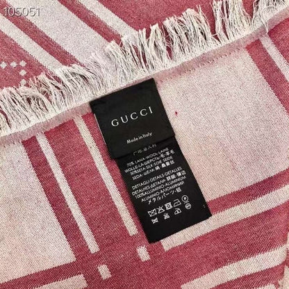 Gucci Wool and Silk Square Scarf SS001071