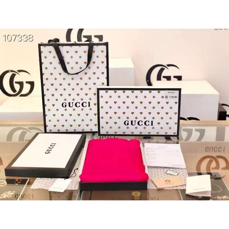 Gucci Wool and Silk Square Scarf SS001073