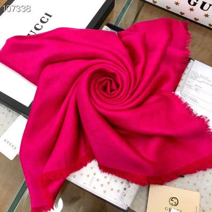 Gucci Wool and Silk Square Scarf SS001073